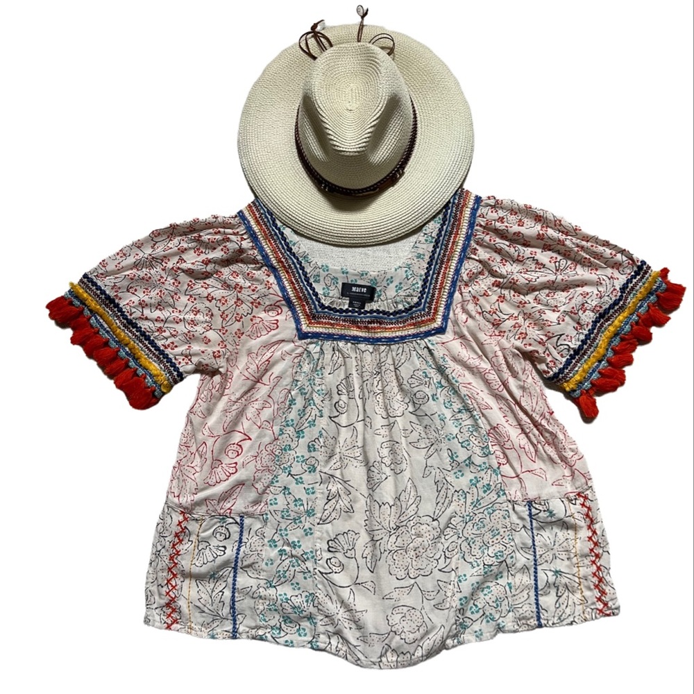Maeve Paolina Tasseled Blouse.